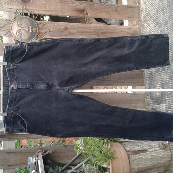 Men's faded black  size 40-32 good condition wranglers - Picture 5 of 11